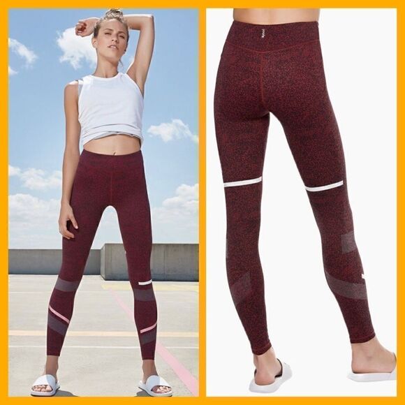 LILYBOD Gemma High Waist Leggings In Burnt Red - Picture 1 of 8